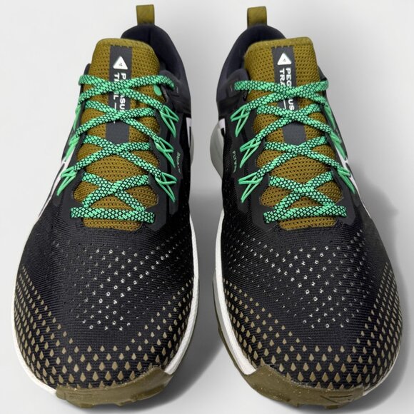 Nike Pegasus Trail 4 React Men’s Running Shoes Black Olive Green Size 10.5 - Picture 4 of 13